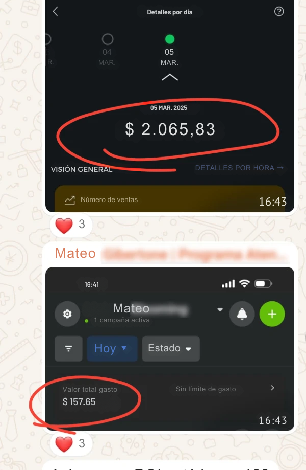Testimonio WhatsApp 2